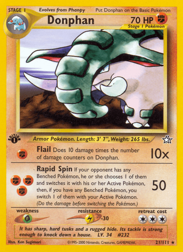 Donphan (21/111) [Neo Genesis 1st Edition] (Online Only)