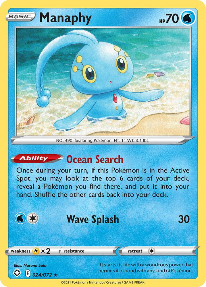 Manaphy (024/072) [Sword & Shield: Shining Fates] (Online Only)