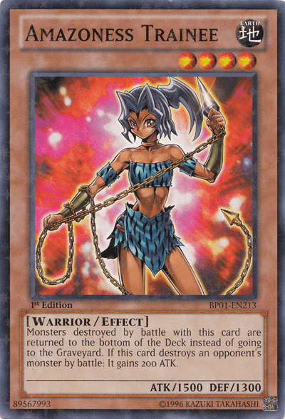 Amazoness Trainee [BP01-EN213] Starfoil Rare (ONLINE ORDER ONLY)