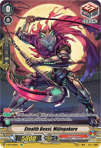 Stealth Beast, Mijingakure (V-BT11/SP26EN) [Storm of the Blue Cavalry]