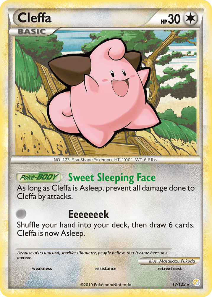 Cleffa (17/123) [HeartGold & SoulSilver: Base Set] (Online Only)