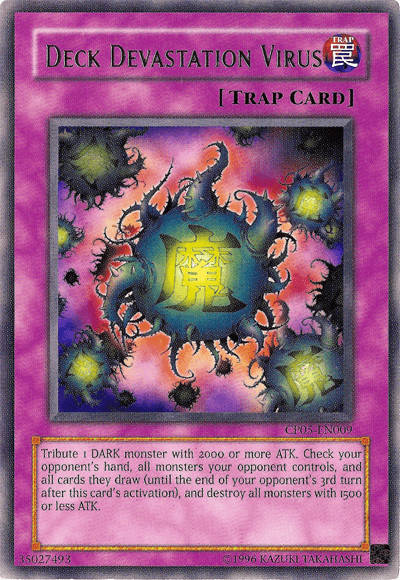 Deck Devastation Virus [CP05-EN009] Rare (ONLINE ORDER ONLY)