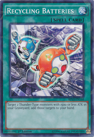 Recycling Batteries [BP03-EN158] Shatterfoil Rare (ONLINE ORDER ONLY)