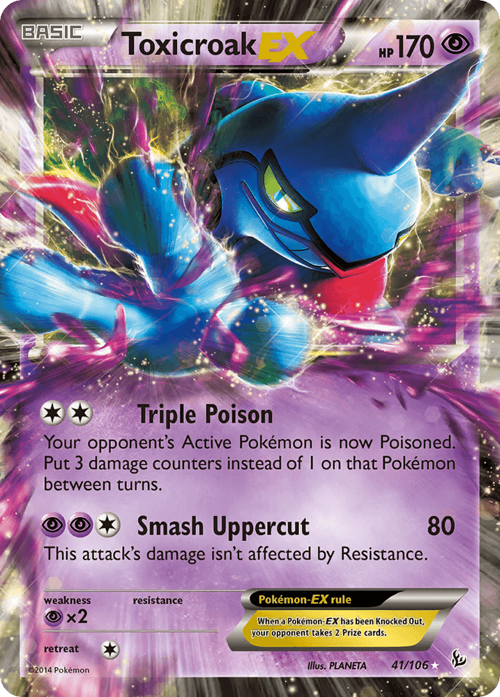 Toxicroak EX (41/106) [XY: Flashfire] (Online Only)