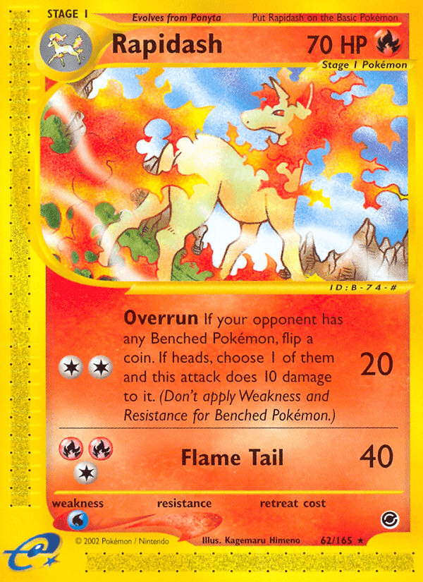 Rapidash (62/165) [Expedition: Base Set] (Online Only)