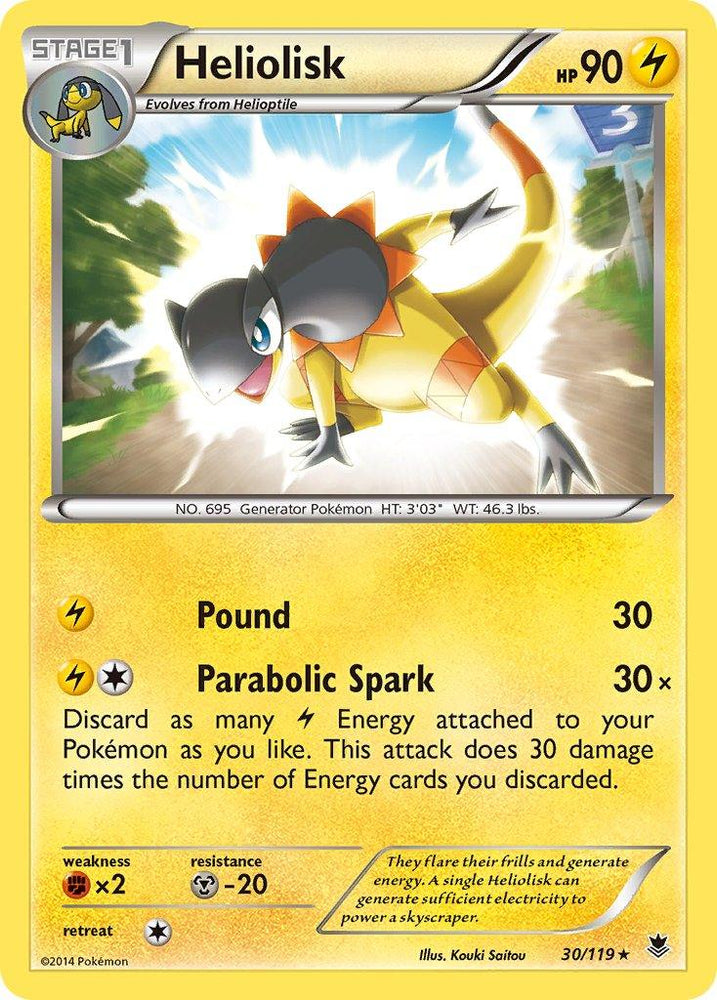 Heliolisk (30/119) (Theme Deck Exclusive) [XY: Phantom Forces] (Online Only)