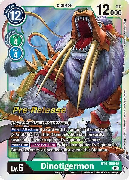 Dinotigermon [BT9-056] [X Record Pre-Release Promos] (ONLINE ORDER ONLY)