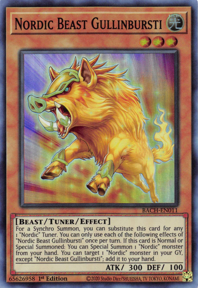 Nordic Beast Gullinbursti [BACH-EN011] Super Rare (ONLINE ORDER ONLY)