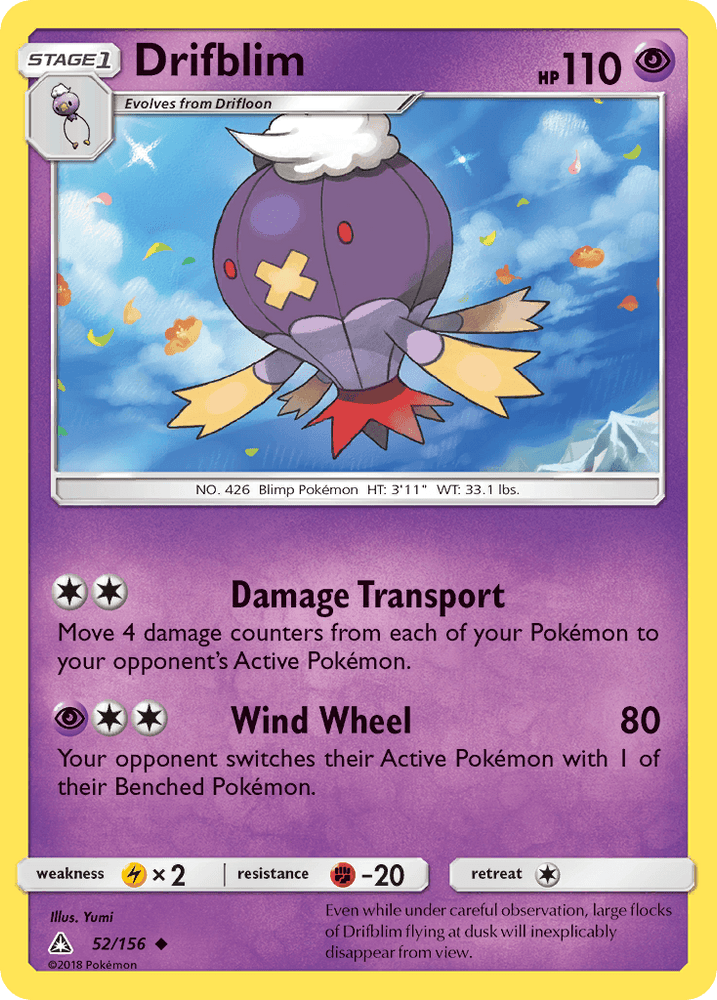 Drifblim (52/156) [Sun & Moon: Ultra Prism] (Online Only)