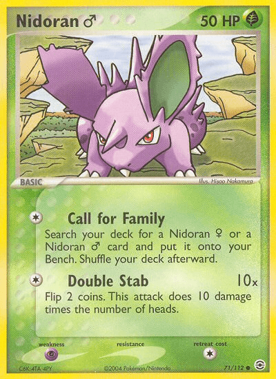 Nidoran (71/112) (Male) [EX: FireRed & LeafGreen] (Online Only)