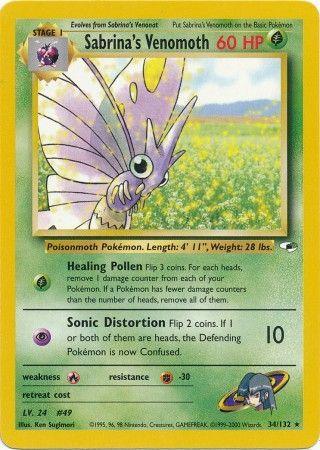 Sabrina's Venomoth (34/132) [Gym Heroes Unlimited] (Online Only)