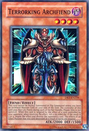 Terrorking Archfiend [DR1-EN234] Super Rare (ONLINE ORDER ONLY)