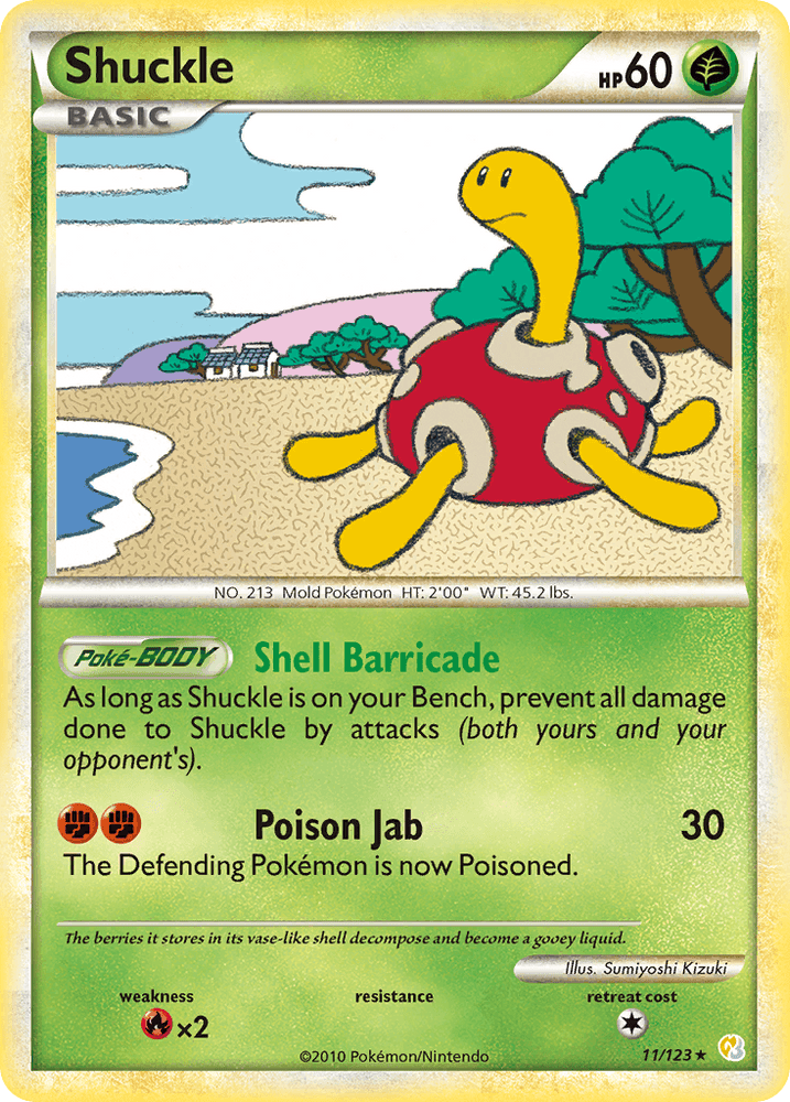 Shuckle (11/123) [HeartGold & SoulSilver: Base Set] (Online Only)