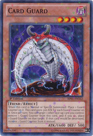 Card Guard [BP01-EN162] Starfoil Rare (ONLINE ORDER ONLY)