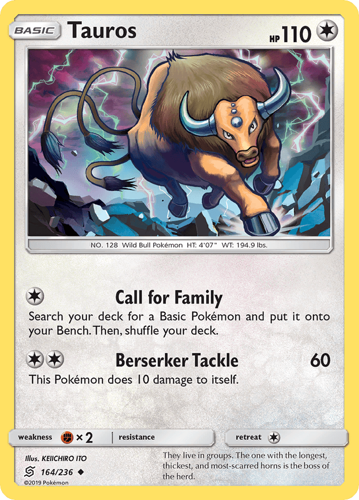 Tauros (164/236) [Sun & Moon: Unified Minds] (Online Only)