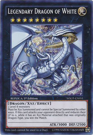 Legendary Dragon of White [WSUP-EN051] Secret Rare (ONLINE ORDER ONLY)