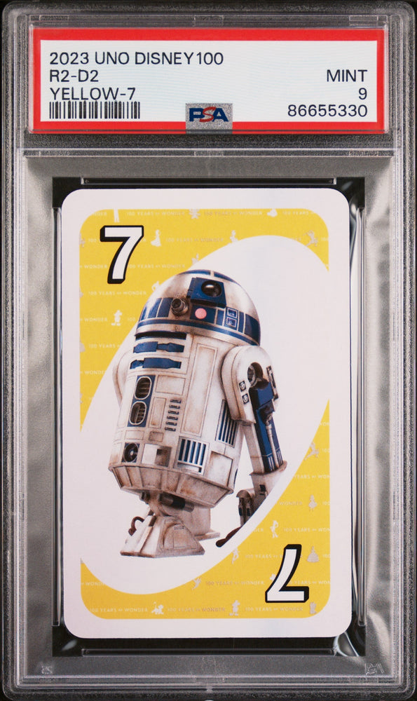 2023 UNO DISNEY 100 R2 D2 YELLOW 7 PSA 9 (Online Order Only)