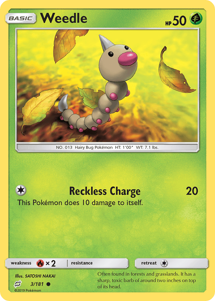 Weedle (3/181) [Sun & Moon: Team Up] (Online Only)