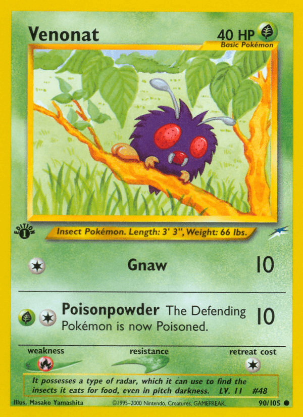 Venonat (90/105) [Neo Destiny 1st Edition] (Online Only)