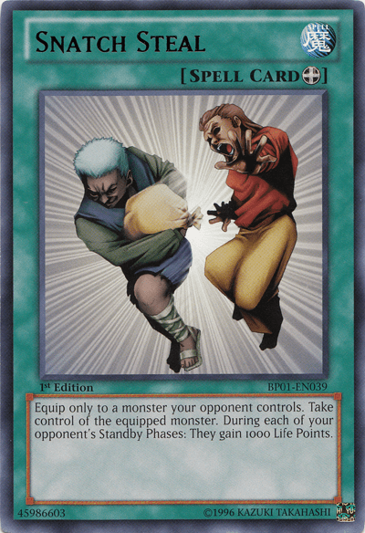 Snatch Steal [BP01-EN039] Rare (ONLINE ORDER ONLY)