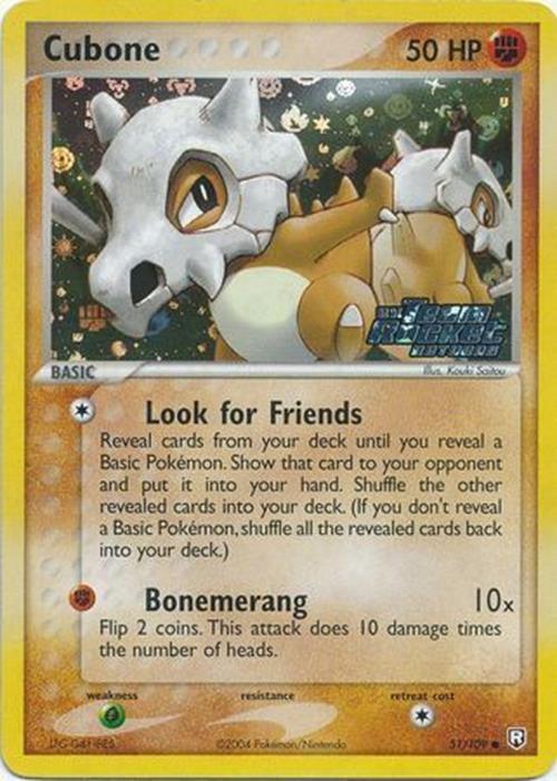 Cubone (51/109) (Stamped) [EX: Team Rocket Returns] (Online Only)