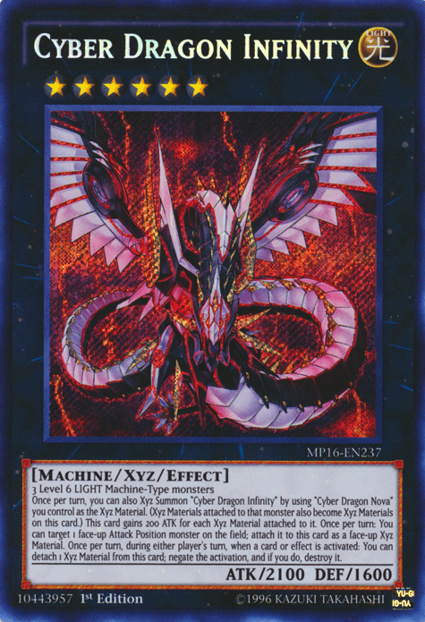Cyber Dragon Infinity [MP16-EN237] Secret Rare (ONLINE ORDER ONLY)