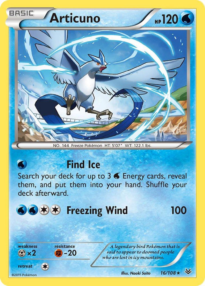 Articuno (16/108) (Theme Deck Exclusive) [XY: Roaring Skies] (Online Only)