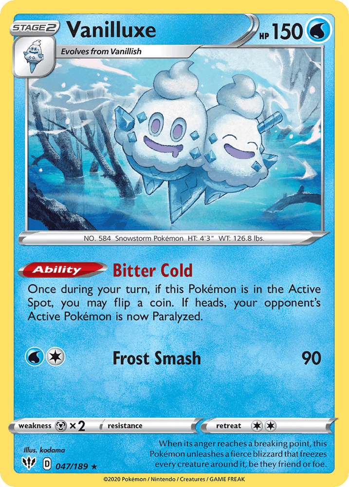 Vanilluxe (047/189) [Sword & Shield: Darkness Ablaze] (Online Only)