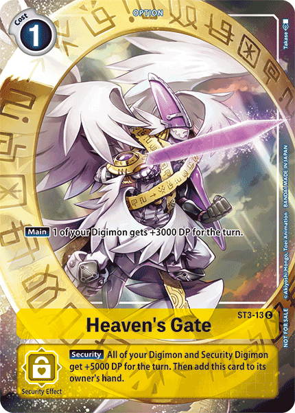Heaven's Gate [ST3-13] (Tamer's Evolution Box) [Starter Deck: Heaven's Yellow Promos] (ONLINE ORDER ONLY)