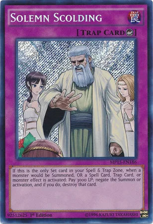 Solemn Scolding [MP15-EN186] Secret Rare