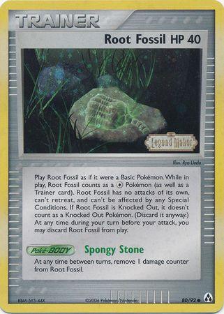 Root Fossil (80/92) (Stamped) [EX: Legend Maker] (Online Only)