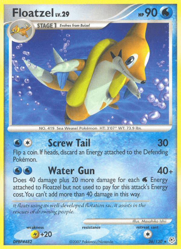 Floatzel (26/130) [Diamond & Pearl: Base Set] (Online Only)