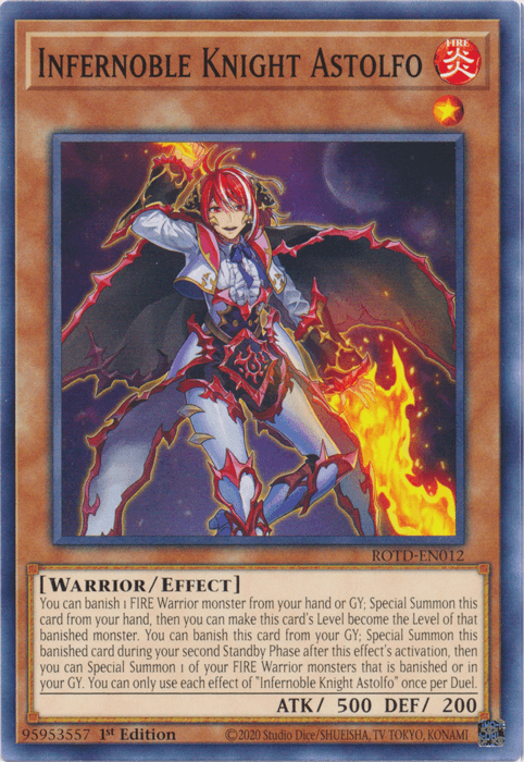 Infernoble Knight Astolfo [ROTD-EN012] Common (ONLINE ORDER ONLY)