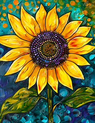 Diamond Art Club – Golden Majesty Sunflower Diamond Painting (Round Drill, 13" x 17") (ONLINE ORDER ONLY)