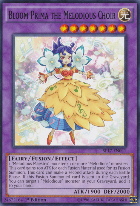 Bloom Prima the Melodious Choir [SP17-EN041] Starfoil Rare (ONLINE ORDER ONLY)