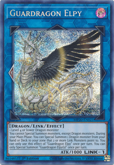 Guardragon Elpy [MP20-EN021] Prismatic Secret Rare (ONLINE ORDER ONLY)