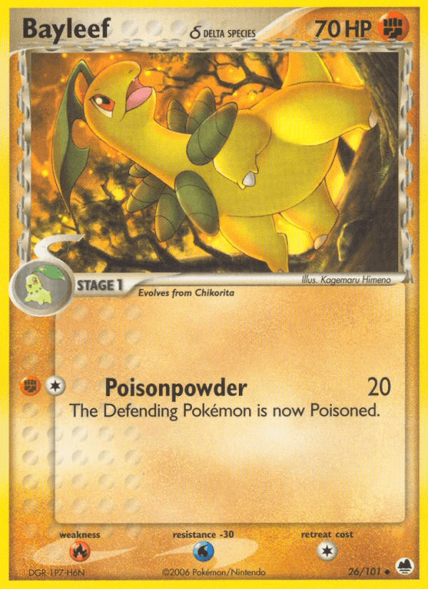 Bayleef (26/101) (Delta Species) [EX: Dragon Frontiers] (Online Only)