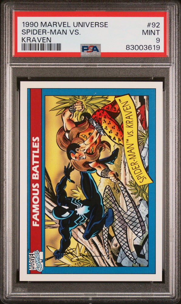 1990 MARVEL UNIVERSE SPIDER-MAN VS. KRAVEN #92 - PSA 9 (Online Order Only)