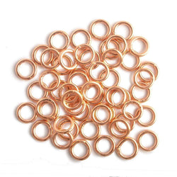 7mm Copper Plain Closed Jumpring 50 pieces (ONLINE ORDER ONLY)
