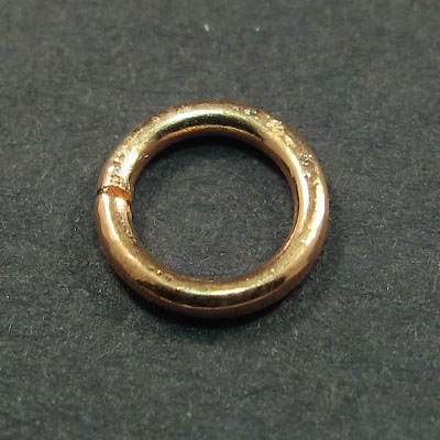 7mm Copper Plain Closed Jumpring 50 pieces (ONLINE ORDER ONLY)