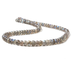 6.5-8.5mm Labradorite Beads Plain Rondelles 16 Inch 85pieces (ONLINE ORDER ONLY)