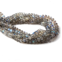 6.5-8.5mm Labradorite Beads Plain Rondelles 16 Inch 85pieces (ONLINE ORDER ONLY)