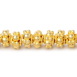 7mm Multi Daisy Spacer Beads 8 inch 44 pieces