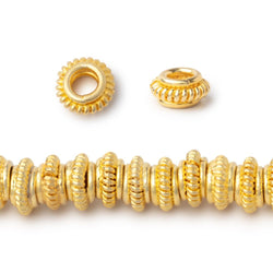 7mm Pinwheel Spacer Beads with 3mm Large Hole 8 inch Strand