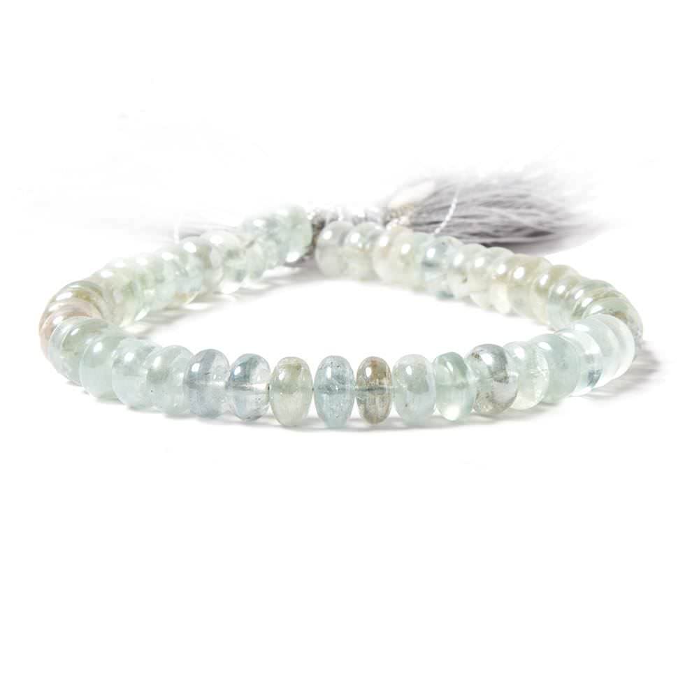 7mm Silver Mystic Multi Beryl plain rondelles 8 inch 47 beads (ONLINE ORDER ONLY)
