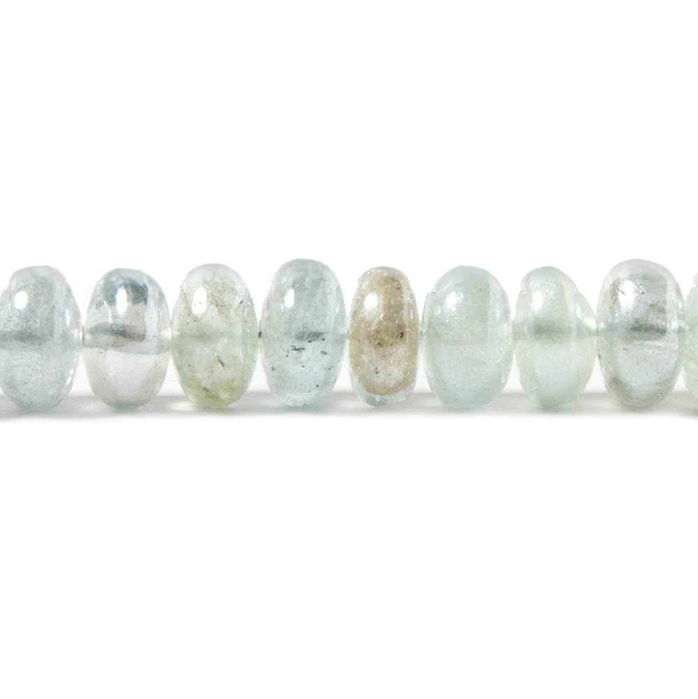 7mm Silver Mystic Multi Beryl plain rondelles 8 inch 47 beads (ONLINE ORDER ONLY)