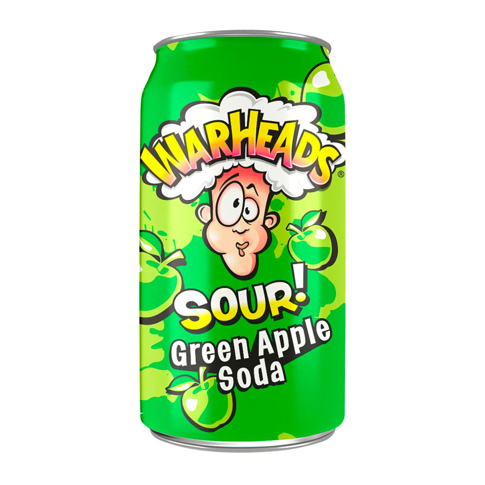Warheads Sour Green Apple Soda (355ml) (ONLINE ORDER ONLY)