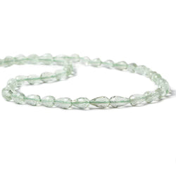 6x4-8x4mm Prasiolite Faceted Straight Drilled Tear Drop 16 inch 59 pieces