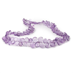 7x5-12x10mm Amethyst Plain Pear Beads 18 inch 138 pieces