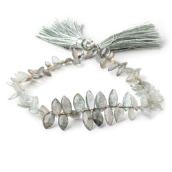 7x5-12x5mm Moss Aquamarine Faceted Marquise Beads 8 inch 78 pieces (ONLINE ORDER ONLY)
